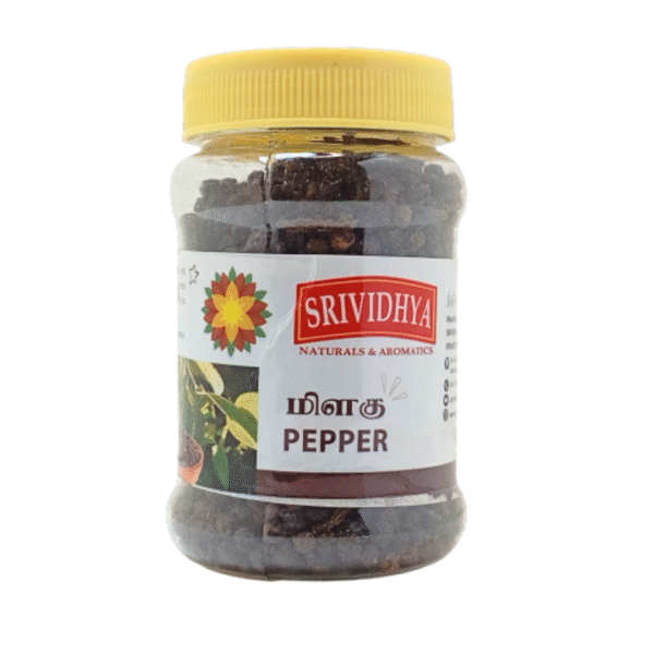Whole Black Pepper /Milagu /Piper Nigrum/ மிளகு/Kalimirch/kurumulaku/Miriyalu –  25g