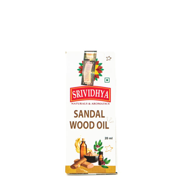 Srividhya Sandalwood Oil | Calming Aromatherapy & Skin Care Use - 12ml